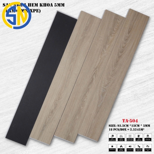 SÀN NHỰA HÈM KHÓA 5MM