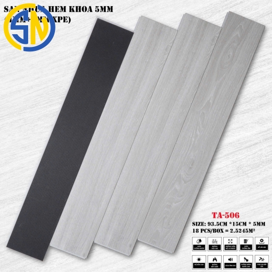 SÀN NHỰA HÈM KHÓA 5MM