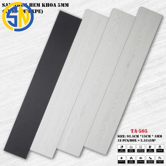 SÀN NHỰA HÈM KHÓA 5MM