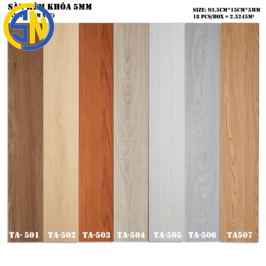 SÀN NHỰA HÈM KHÓA 5MM
