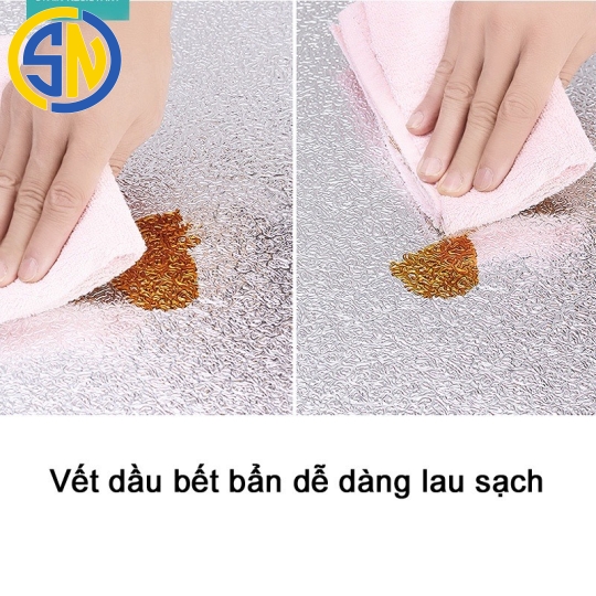 Giấy Decal Bạc Dán Bếp 